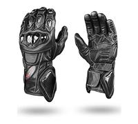 Ultimate Protection Carbon Guanti da moto in pelle Analin ventilati, Nero , XL