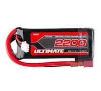 Ultimate RC - Batteria LiPo 7,4 V 2S 2200 mAh 20 C Soft Case Mini Pack T-Dean