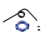 Ultimate RC UR1761-A - Tubo di scarico con anello in alluminio blu e incisione laser