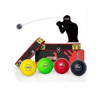 Ultimate Reflex Ball Set - 4 React Reflex Ball Plus 2 Adjustable Headband, Great for Reflex, Timing, Accuracy, Focus And Hand Eye Coordination Trainin