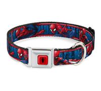 ULTIMATE SPIDER-MAN Dog Collar SPDBK-Spider Logo5 Red/Black SPIDER-MAN 3-Action