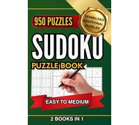 Ultimate Sudoku for Adults: Easy to Medium Edition: A 2-Book Collection of 950 Brain-Boosting Puzzles for Focus, Fun, and Relaxation