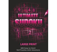 Ultimate Sudoku Pink Edition: Large Print 8.5"x11" Book with Easy to Hard 9x9 Puzzles and Solutions for Young Adults to Seniors