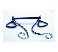 Ultimate Trapeze Bar with Rings | Blue | Compatible with Most Playsets | Easy to Install | 250lb Capacity | Swing Hangers Not Included |DIY