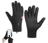 Ultimate Waterproof & Windproof Thermal Non-Slip Gloves, Unisex Sports Cycling Thermal Touch Screen Windproof Gloves (Black,X-Large)