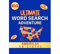 Ultimate Word Search Adventure, Americas 50 States: Large Print Word Search Puzzle Adventure, Brain Games