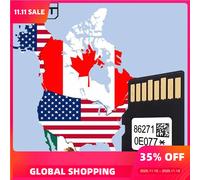 Ultime mappe Aggiornamento Navigazione 2025 per USA CAN MEX Scheda GPS per auto per Toyota 4Runer Navi Camry Corolla GPS Memoria SD 86271-0E077