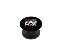 Ultime notizie Il Pit Boss più Okayest del mondo PopSockets PopGrip Adesivo
