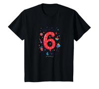 Ultime notizie: I'm 6 Today! Regalo di Compleanno per 6 Anni Maglietta, Bambini, Nero, 3 Anni