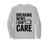 Ultime notizie Non Mi Interessa lumorismo Sarcastico Maglia a Manica