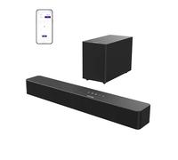 ULTIMEA 2.1 Canali Soundbar, 240W Sound Bar con Subwoofer Wireless, VoiceMX e BassMX, App Controllo, Bassi Regolabili, HDMI, Ottico, Bluetooth 6.0, Poseidon M30