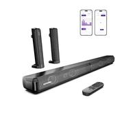 ULTIMEA 2.2ch Soundbar Staccabile 2 in 1 con App, Soundbar TV Bluetooth 5.3, 3 Modalità di Equalizzazione, Altoparlanti con Bassi Regolabili, ARC/Ottico/Aux, Apollo S40 Pro (Modello 2025)