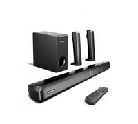 ULTIMEA 4.1ch Soundbar Staccabile 2 in 1 con Subwoofer Regolabile, Soundbar TV Bluetooth 5.3 con App, 3 Modalità di EQ, ARC/Ottico/Aux, Montaggio a Parete/da Tavolo, Apollo S50 (Modello 2025)