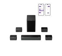 ULTIMEA 7.1 Soundbar TV, APP Control, Home Theater Audio System with 4 Wired Surround Speakers, 6.5" Wireless Subwoofer, 460W