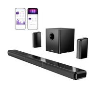 ULTIMEA 9.1ch Dolby Atmos Soundbar TV con 2 Altoparlanti Posteriori, Sound Bar Staccabile con Subwoofer da 6,5″, Barra RGB per TV, Potenza Massima 470W, Controllo App, HDMI/OPT/AUX/BT, Apollo S90