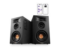 ULTIMEA Diffusori da scaffale attivi a 3 vie, 70W RMS, woofer 5,25", app, Bluetooth 6.0, HDMI ARC, uscita subwoofer per home cinema, TV, PC e giradischi, monitor studio, BS-3