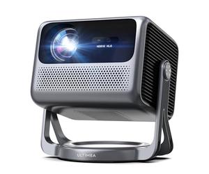 ULTIMEA Proiettore con Dolby Audio, Supporto 4K, Proiettore Portatile per Android TV 11.0, Presenta un Design Autonomo e un Gimbal a 90°, 600 ANSI Lumen, Bluetooth, Nova C40