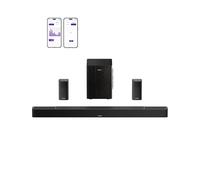 ULTIMEA Sistema Audio Surround Wireless Skywave X40 a 5.1.2 Canali per TV, Soundbar da 530 W con Dolby Atmos, Subwoofer Wireless, Amplificatore GaN, Pass-through HDR 4K, HDMI eARC, Bluetooth 5.4