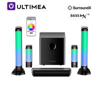 ULTIMEA Soundbar 410W 7.1ch con Suono Surround Virtuale per Smart TV, Subwoofer da 6.5" e 2 Altoparlanti Surround, Controllo tramite App