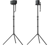 ULTIMEA Steady 310 - Set di 2 supporti universali regolabili in altezza, colore nero, supporto per casse estensibili da 62 cm a 93 cm, per satelliti e altoparlanti da scaffale con un carico fino a 3