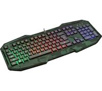 Trust Gaming Gxt 830Rw-C Avonn Tastiera Da Gioco Illuminata, Layout Italiano, Camo