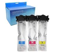 【Ultimo aggiornamento】 Cartucce d'inchiostro compatibili T9441 T9442 T9443 T9444 per Epson Workforce Pro WF-C5790DWF WF-C5710DWF WF-C5210DW WF-C5290DW-1Ciano/1 Magenta/1Giallo