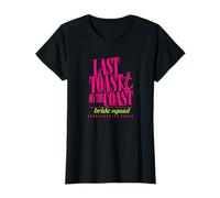 Ultimo Brindisi sulla Costa Anchor Neon Bachelorette Party Maglietta
