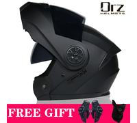 Ultimo casco da motociclista modulare di sicurezza approvato DOT Voyage Racing Visiera interna per casco a doppia lente 4A