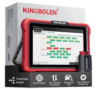 Ultimo Modello 2026 KINGBOLEN K10 PRO/K10 ELITE Strumento Diagnostico con Diagramma Topologico Completo del Sistema, Scanner Auto OBD OBD2 CANFD DOIP, 40+ Funzioni di Reset
