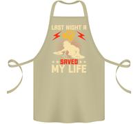 Ultimo Notte A Dj Saved My Life Djing Cotone Grembiule 100% Biologico