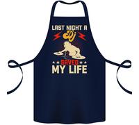 Ultimo Notte A Dj Saved My Life Djing Cotone Grembiule 100% Biologico