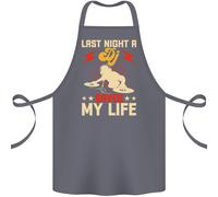 Ultimo Notte A Dj Saved My Life Djing Cotone Grembiule 100% Biologico