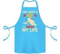 Ultimo Notte A Dj Saved My Life Djing Cotone Grembiule 100% Biologico