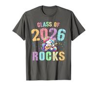 Ultimo Primo Giorno Classe di 2026 Rocks Seniors We Run The School Maglietta