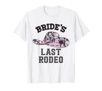 Ultimo Rodeo sposa addio al nubilato festa Cowgirl Maglietta