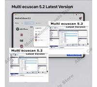 Ultimo Scanner OBD2 Multiecuscan V5.2 con Software Registrato, Keygen Illimitato, Funzione Multi ECU Scan, Compatibile con Strumento Diagnostico Auto ELM327