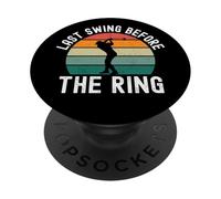 Ultimo swing prima del ring golf addio al celibato partito golf retrò PopSockets PopGrip Adesivo