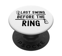 Ultimo swing prima del ring golf club di addio al celibato PopSockets PopGrip Adesivo