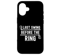 Ultimo swing prima del ring golf golf club addio al celibato Custodia per iPhone 16