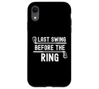 Ultimo swing prima del ring golf golf club addio al celibato Custodia per iPhone XR