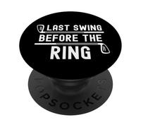 Ultimo swing prima del ring golf golf club addio al celibato PopSockets PopGrip Adesivo