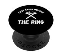 Ultimo swing prima del ring golf palla da golf addio al celibato PopSockets PopGrip Adesivo