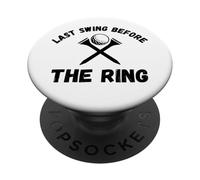Ultimo swing prima della palla da golf del partito di addio al celibato dell'anello PopSockets PopGrip Adesivo
