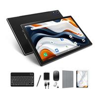 Ultimo tablet Android 14 2025, 128 GB+16 (8+8 espandi) GB/512 GB espanso, tablet Octa-Core con WiFi 5G, batteria 8000mAh, tablet da 10,1 pollici con fotocamera da 21 MP, tablet con tastiera, Bluetooth