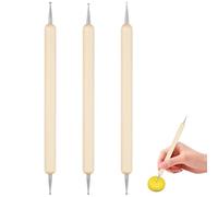 ULTNICE 3pezzi Strumenti Per Modellare Argilla Con Punta Sfera Per Embossing E Intaglio Strumenti Scultura E Progetti Artistici Inossidabile