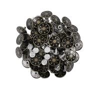 Ultnice 50pcs 17mm Stars Matte Jean Tack Bottons Kit (Army Green)