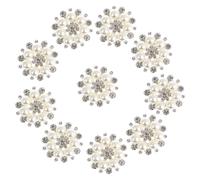 ULTNICE, bottoni con finte perle a fiore, per bottoni fatti a mano, confezione da 10