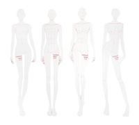 ULTNICE Modello di disegno alla moda Righello Set, Donna Cucito Modelli Umanoidi Design Abbigliamento Misura Righelli Curva Francese per le Donne Cucito Patchwork