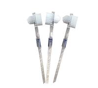 ultnice Spazzolino da denti trasparente 3pcs spazzolino da denti postizos Spazzolino da denti doppio lato spazzola di denti