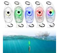 Ultra-Bright Fish Trap Lamp, 5 Pcs Led Underwater Fishing Lures (Mix Color)